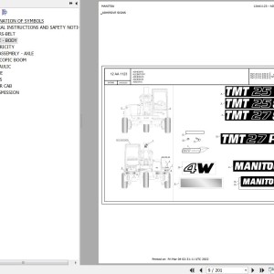 Manitou TMT25SKST5S1 Parts Manual 647866