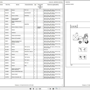 Manitou TMT317 SIRL Parts Catalog 547633
