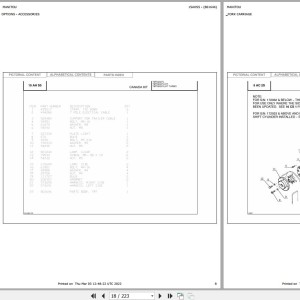 Manitou TMT320 FL Parts Catalog 801646