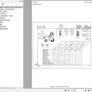 Manitou TMT320 SIFL Parts Catalog 547043