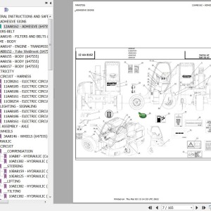 Manitou TMT55XT Parts Catalog 647555