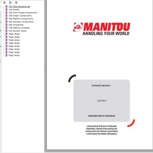 Manitou 120 SE3 Parts Manual 52764555