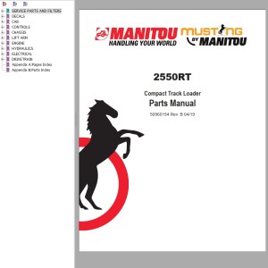 Manitou 2550RT Parts Manual 50960154B