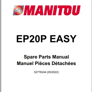 Manitou EP20P EASY Parts Manual 52776244