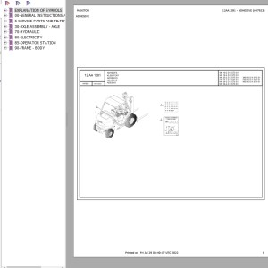 Manitou MC 18-2 18-4 25-2 25-4 3O-2 30-4 D K ST5 S1 MSI 35 30 35 D K ST5 S1 Parts Manual 647923