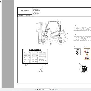 Manitou MI 20 D Y E3 S3 Parts Manual 647478