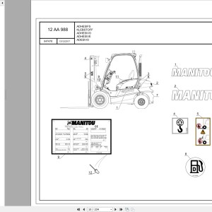 Manitou MI 25 G S2 Parts Manual 647478