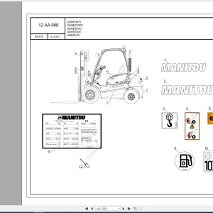 Manitou MI 30 G S2 Parts Manual 647478