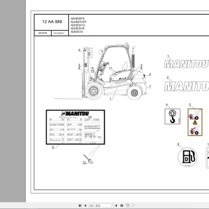Manitou MI 35 D S2 E3 Parts Manual 647478