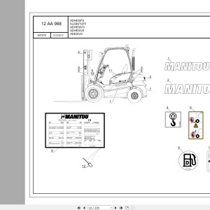 Manitou MI 35 G S2 Parts Manual 647478