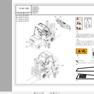 Manitou MI 45 G K ST5 S1 Parts Manual 52761366