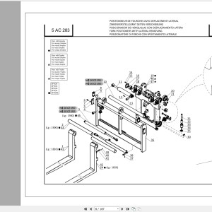 Manitou MI 50L 60 70 D ST3B S1 MI 80 100 D ST4 S2 US Parts Manual 647652
