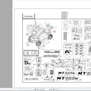 Manitou MT 625 H EASY 49 K ST3A S1 Parts Manual 647511