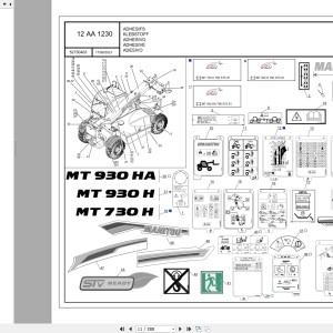 Manitou MT 930 HA 75K ST5 S1 Parts Manual 52730403
