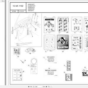Manitou MT-X 1033 ST 100P Mining ST3A S1 Parts Manual 647859
