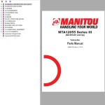 Manitou MTA 12055 Series III Parts Manual 50960187A