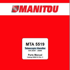 Manitou MTA 5519 Parts Manual 50960123C