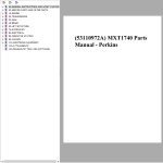 Manitou MXT 1740 Parts Manual 53110972A