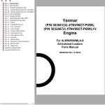 Yanmar 4TNV98CT-PGWL PGWL1V for AL650608MLA-6 Parts Manual 50940385D