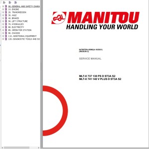 Manitou MLT-X 737 130 PS D ST3A S2 MLT-X 741 140 V PLUS D ST3A S2 Service Manual 647867EN-USM2