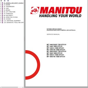 Manitou MT 1440 MT 1840 HA 100D ST5 S1 Service Manual 647793EN-USM134