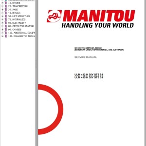 Manitou ULM 412 H 36Y ST5 S1 ULM 415 H 36Y ST5 S1 Service Manual 52745927EN-USM134