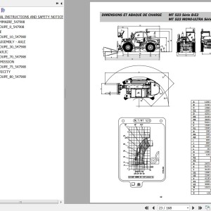 Manitou MT(MLT) 523 620 Turbo MONO ULTRA SB E2 Repair Manual 547908