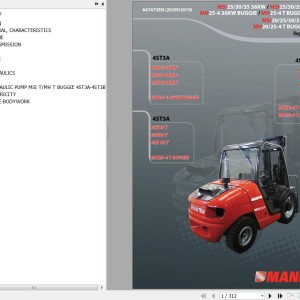 Manitou MSI25 30 35 (36KW) 4ST3A MSI20T 25T 30T 35T MH20T MH25-4T (BUGGIE) 4ST3B MH25-4(T 36KW) 4ST3A Repair Manual