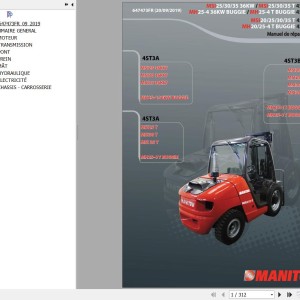 Manitou MSI20 25 30 35 MH25-4 20-4 25-4 T (36KW) BUGGIE 4ST3A(B) Repair Manual 647473