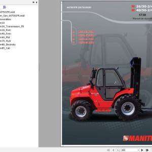 Manitou M 26-2 26-4 30-2 30-4 (H) ST3B Repair Manual 647501
