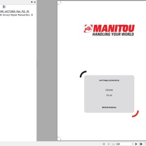 Baudouin PSI 4.3L 4X Engine Repair Manual 647734