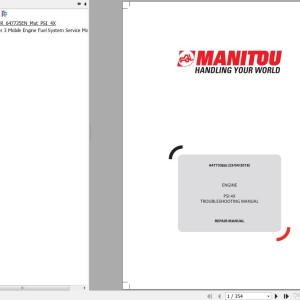 Baudouin PSI 4.3L 4X Engine TroubleShooting Repair Manual 647735