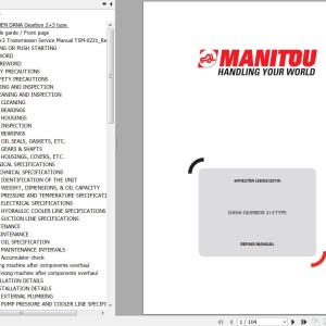 Dana Type 2+3 Gear Box Repair Manual 647827