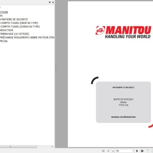 Dana Type 318 Gear Box Repair Manual 647526