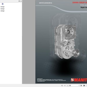 Dana Type 360 59 Drop Box Repair Mnaual 647375