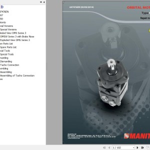 Danfoss Type OMS OMT OMV Orbital Motor Repair Manual 647476