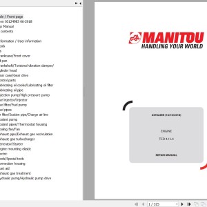 Deuzt TCD 4.1 L4 Engine Repair Manual 647822