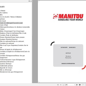 Deuzt TD 2.9 L4 TCD 2.9 L4 Engine Repair Manual 52734218