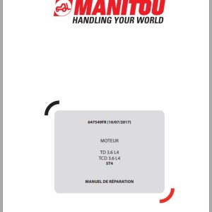 Deuzt TD 3.6 L4TCD 3.6 L4ST4 Engine Repair Manual 647549