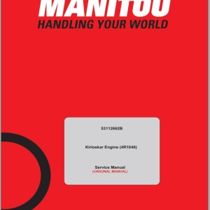 Kirloskar 4R1040 Engine Service Manual 53112662B