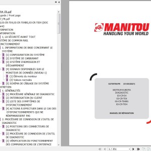 Kubota 03-CR-E4 03-CR-TE4 03-CR-TE4BG 03-CR-TIE4 Diagnostic Engine Repair Manual 52739704