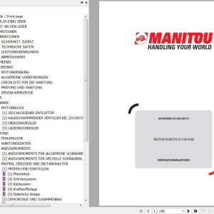 Kubota D1105-E4B Engine Repair Manual 647639