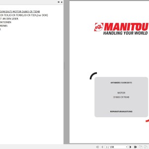 Kubota D1803 CR TIE4B Engine Repair Manual 647680