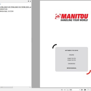 Kubota V2607 CR ST5 V3307 CR ST5 Engine Repair Manual 647758
