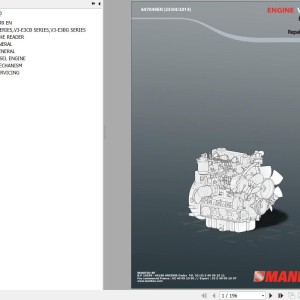 Kubota V3600 Euro 3 Engine Repair Manual 647049