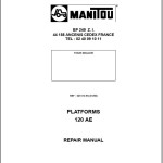 Manitou 120 AE Repair Manual 547313