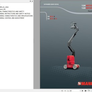 Manitou 120 AETJ 2 120 AETJ 2 3D Repair Manual 547404