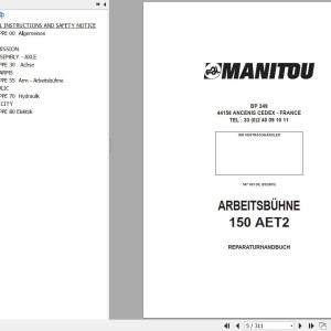 Manitou 150 AET2 Repair Manual 547365
