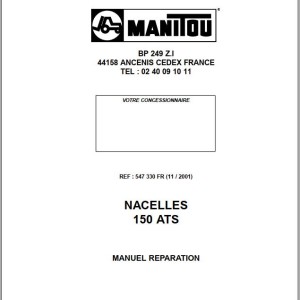 Manitou 150 ATS Repair Manual 547330