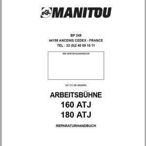 Manitou 160ATJ 180 ATJ Repair Manual 547371